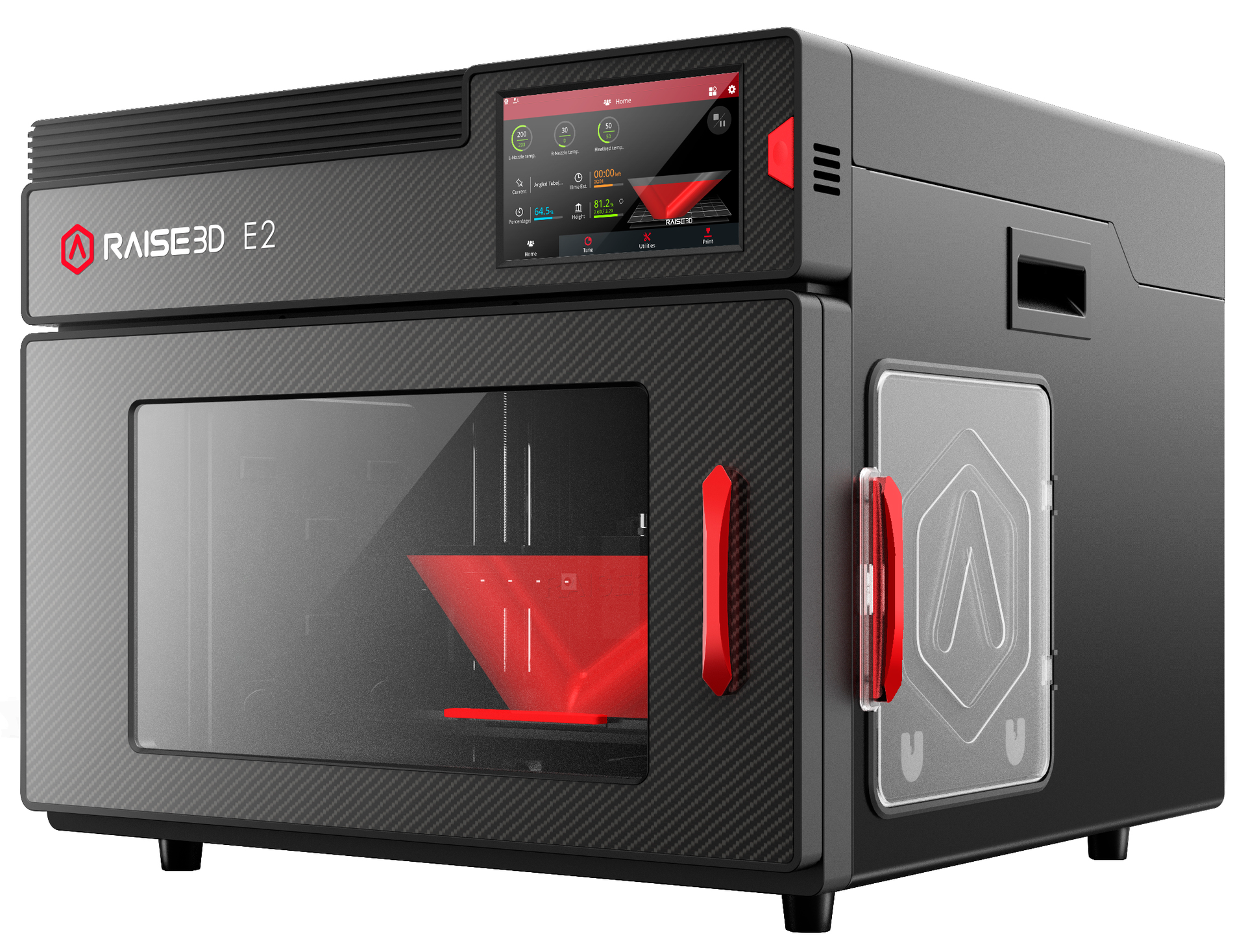 The E2 from Raise 3D Technologies is a fused-filament-fabrication printer featuring dual extruders.