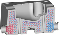 nTop Platform computational modeling software can be used to quickly design conformal cooling passageways. nTop Platform computational modeling software can be used to quickly design conformal cooling passageways.