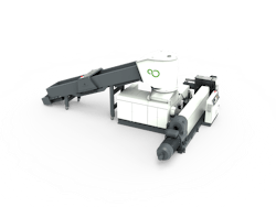 The ISEC evo 702 is an all-in-one line recycling line that can process scrap and return recycled pellets to the production line. The ISEC evo 702 is an all-in-one line recycling line that can process scrap and return recycled pellets to the production line.