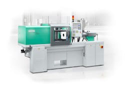 Arburg's Allrounder 270 S compact is designed to squeeze into small spaces. Arburg's Allrounder 270 S compact is designed to squeeze into small spaces.