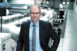 Helmut Huber, COO for sales and project management for Brückner, says the film-extrusion system manufacturer is striving to meet demand for products that are easier to recycle. Helmut Huber, COO for sales and project management for Brückner, says the film-extrusion system manufacturer is striving to meet demand for products that are easier to recycle.