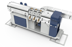 With the Cascade retrofit package, single- or twin-screw extruders can be turned into cascade line, in which the melt stream coming from the disc filter divides into a series of separate streams in a multi-channel melt distribution manifold. With the Cascade retrofit package, single- or twin-screw extruders can be turned into cascade line, in which the melt stream coming from the disc filter divides into a series of separate streams in a multi-channel melt distribution manifold.
