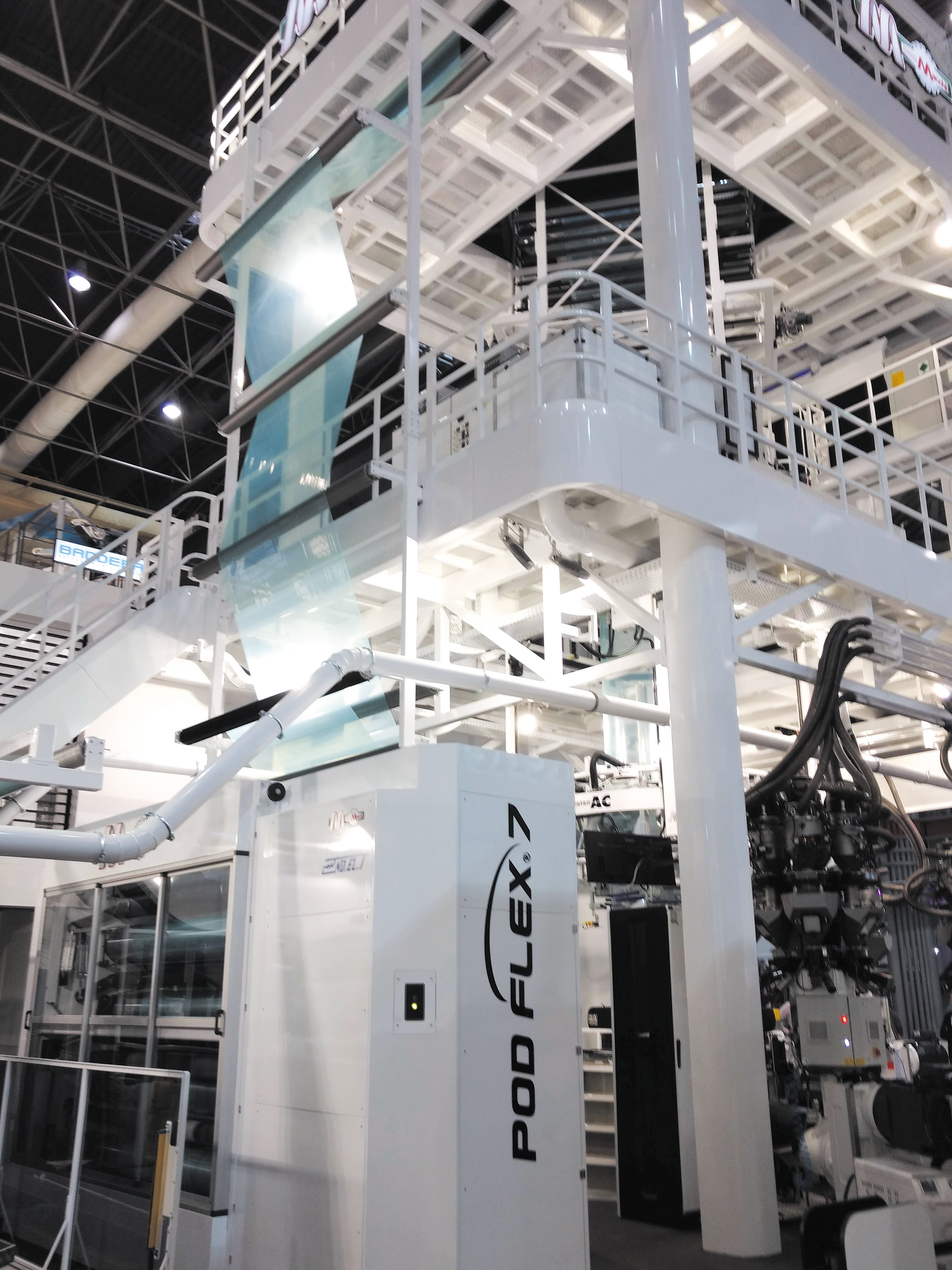 The Pod Flex 7 seven-layer blown film line