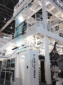 The Pod Flex 7 seven-layer blown film line The Pod Flex 7 seven-layer blown film line