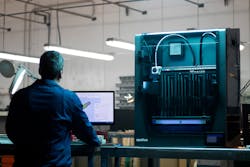 The desktop BCN3D Epsilon 3-D printer is capable of producing short runs of large parts. The desktop BCN3D Epsilon 3-D printer is capable of producing short runs of large parts.