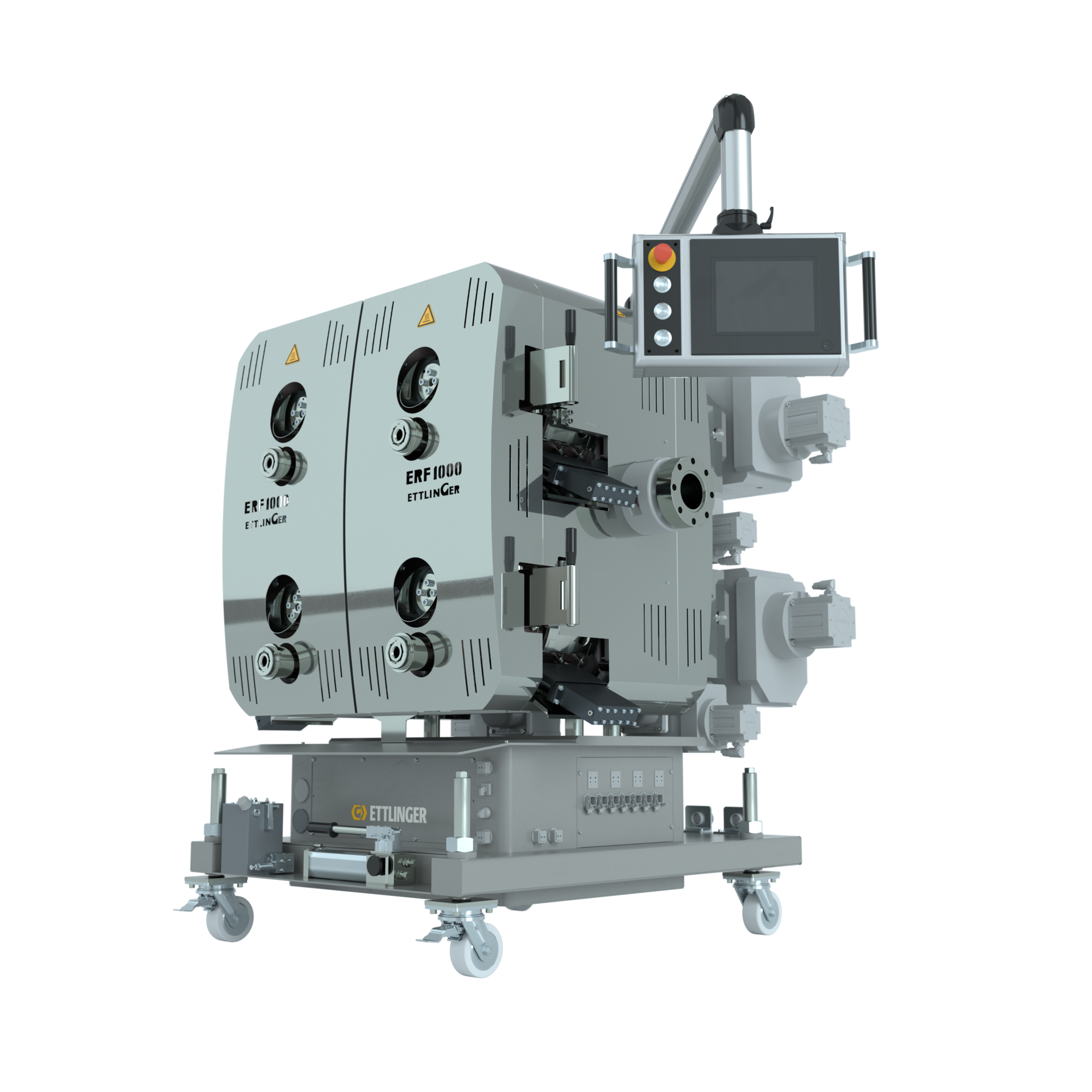 The ERF 1000 melt filter can handle contamination levels as high as 18 percent, with throughputs in excess of 22,000 pounds per hour.