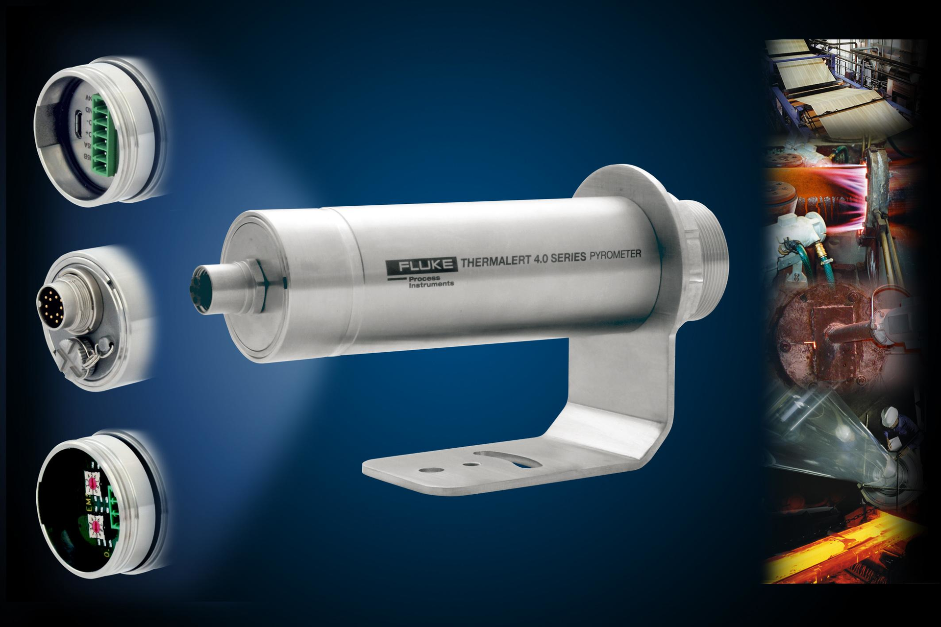 Fluke's Thermalert 4.0 spot pyrometers can be used to measure the temperature of thin films and thermoformed materials during production.