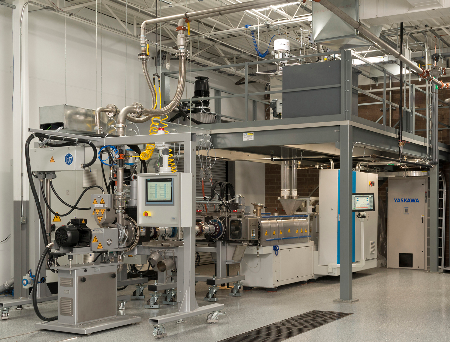 Nordson's new laboratory in Hickory, N.C., includes a underwater pelletizing line.