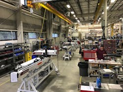 Wittmann Battenfeld has reduced the number of workers on the floor to cope with coronavirus. Wittmann Battenfeld has reduced the number of workers on the floor to cope with coronavirus.