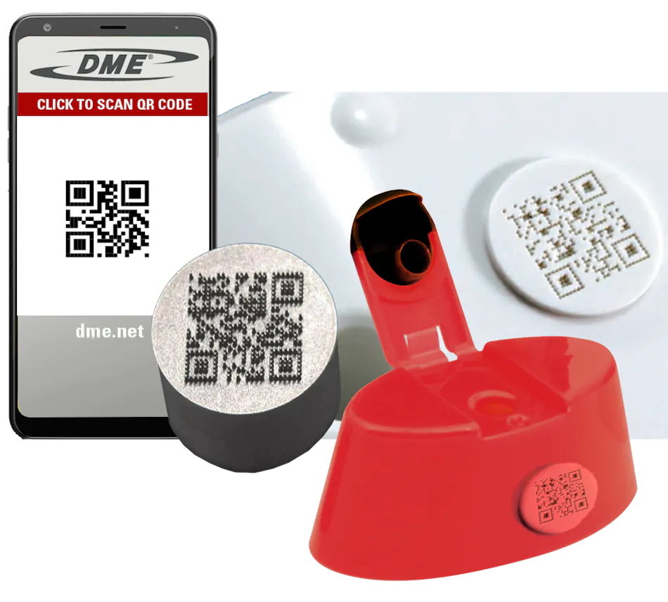 Mold Insert Code DME's inserts put QR codes permanently on products | Plastics Machinery ...
