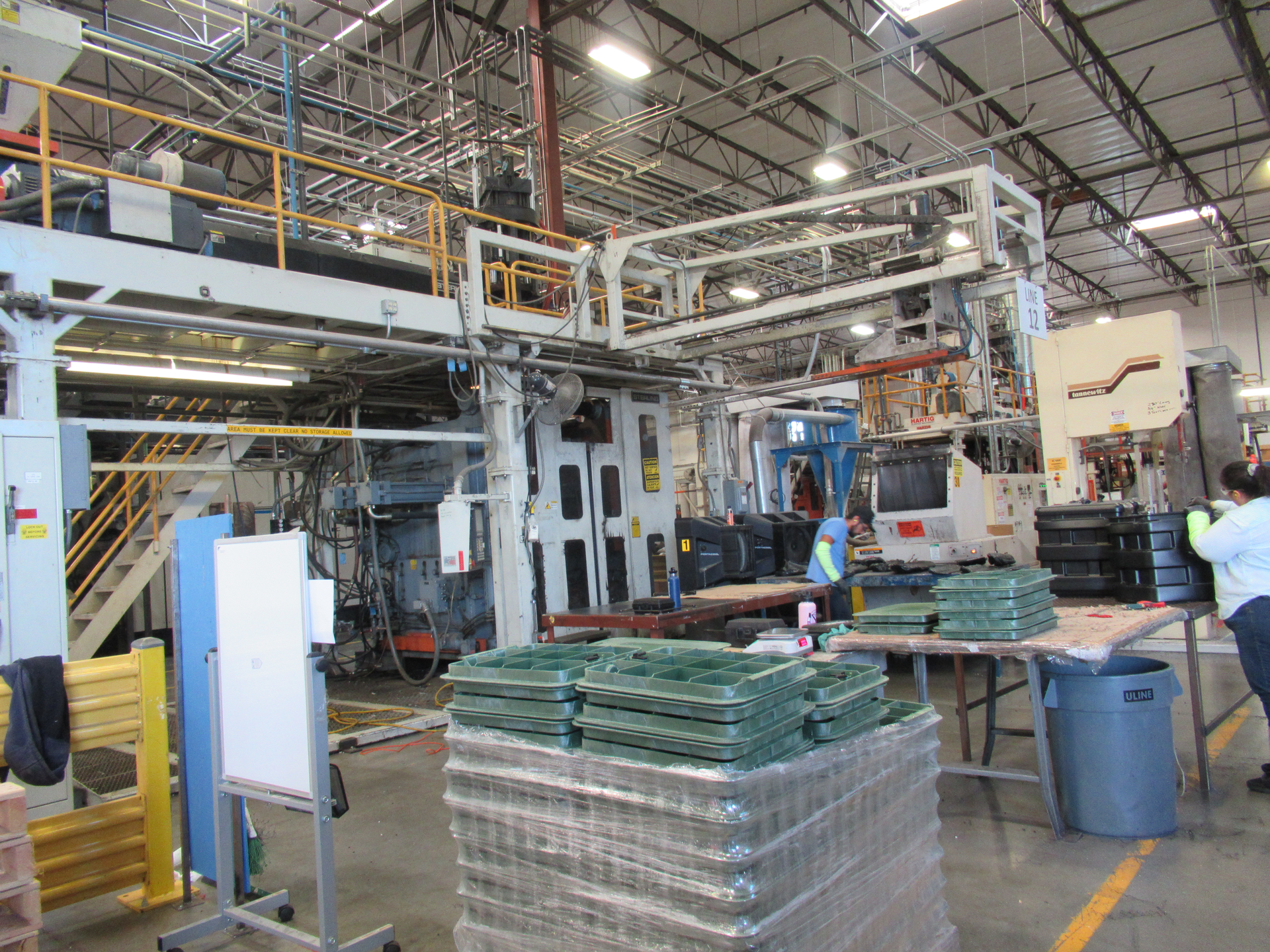 Blow molded carrying cases