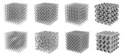 The lattice and honeycomb structures that can be produced by 3-D printers are ideal for lightweighting production parts. The lattice and honeycomb structures that can be produced by 3-D printers are ideal for lightweighting production parts.