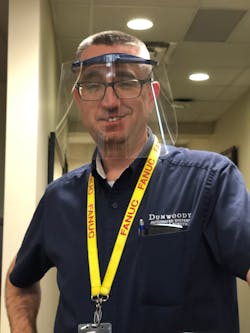 Working with a host of partners, 3-D printer maker Stratasys is manufacturing face shields free of charge for health-care professionals. Working with a host of partners, 3-D printer maker Stratasys is manufacturing face shields free of charge for health-care professionals.