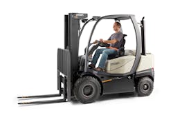 Crown's C-5 series forklift. Crown's C-5 series forklift.