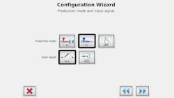 Movacolor's configuration wizard guides users through feeder and dosing setup. Movacolor's configuration wizard guides users through feeder and dosing setup.