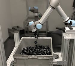 With the ActiNav Autonomous Bin Picking system, cobots can locate, orient, pick and place small components. With the ActiNav Autonomous Bin Picking system, cobots can locate, orient, pick and place small components.