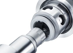 Hasco's Z1780 and Z1782 round latch lock units control the movement and locking of molds. Hasco's Z1780 and Z1782 round latch lock units control the movement and locking of molds.