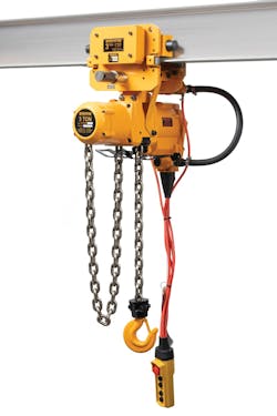 A TCK series air hoist from Harrington Hoists A TCK series air hoist from Harrington Hoists