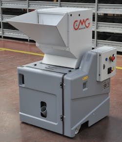 CMG's G17 granulators are designed for beside-the-press use with injection molding and blow molding. CMG's G17 granulators are designed for beside-the-press use with injection molding and blow molding.