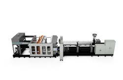 The Lumina Pallateer-series Model PM-3S structural foam molding machine The Lumina Pallateer-series Model PM-3S structural foam molding machine