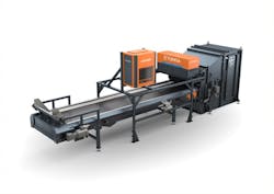 Available in four sizes, Tomra's ultra-compact, sensor-based Autosort sorting system has been upgraded with the latest version of the company's patented Flying Beam sensing technology. Available in four sizes, Tomra's ultra-compact, sensor-based Autosort sorting system has been upgraded with the latest version of the company's patented Flying Beam sensing technology.
