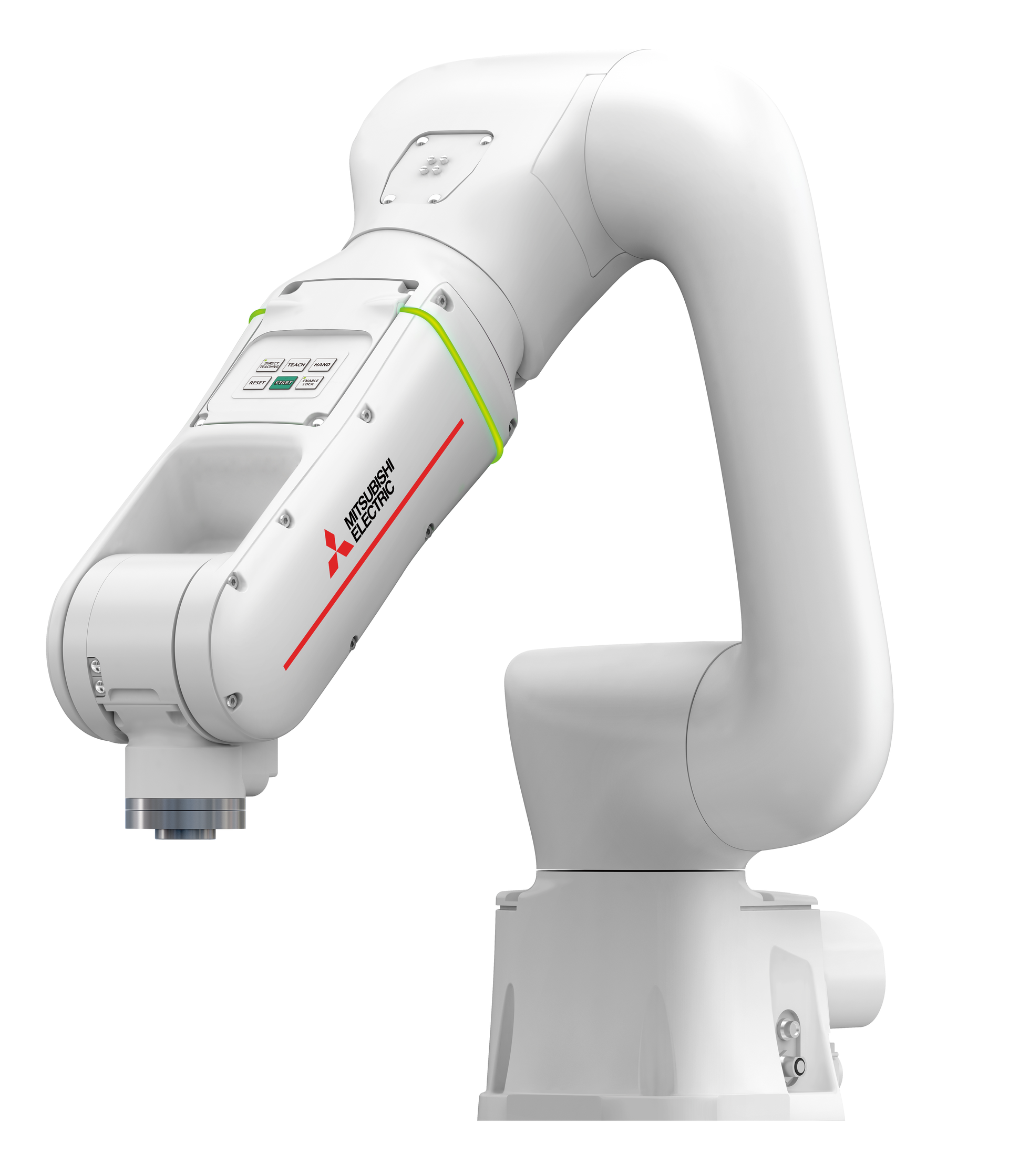 The Melfa Assista cobot has a simple control panel.