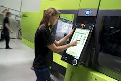 Engel&apos;s inject 4.0 controls provides operators with process data and maintenance data.