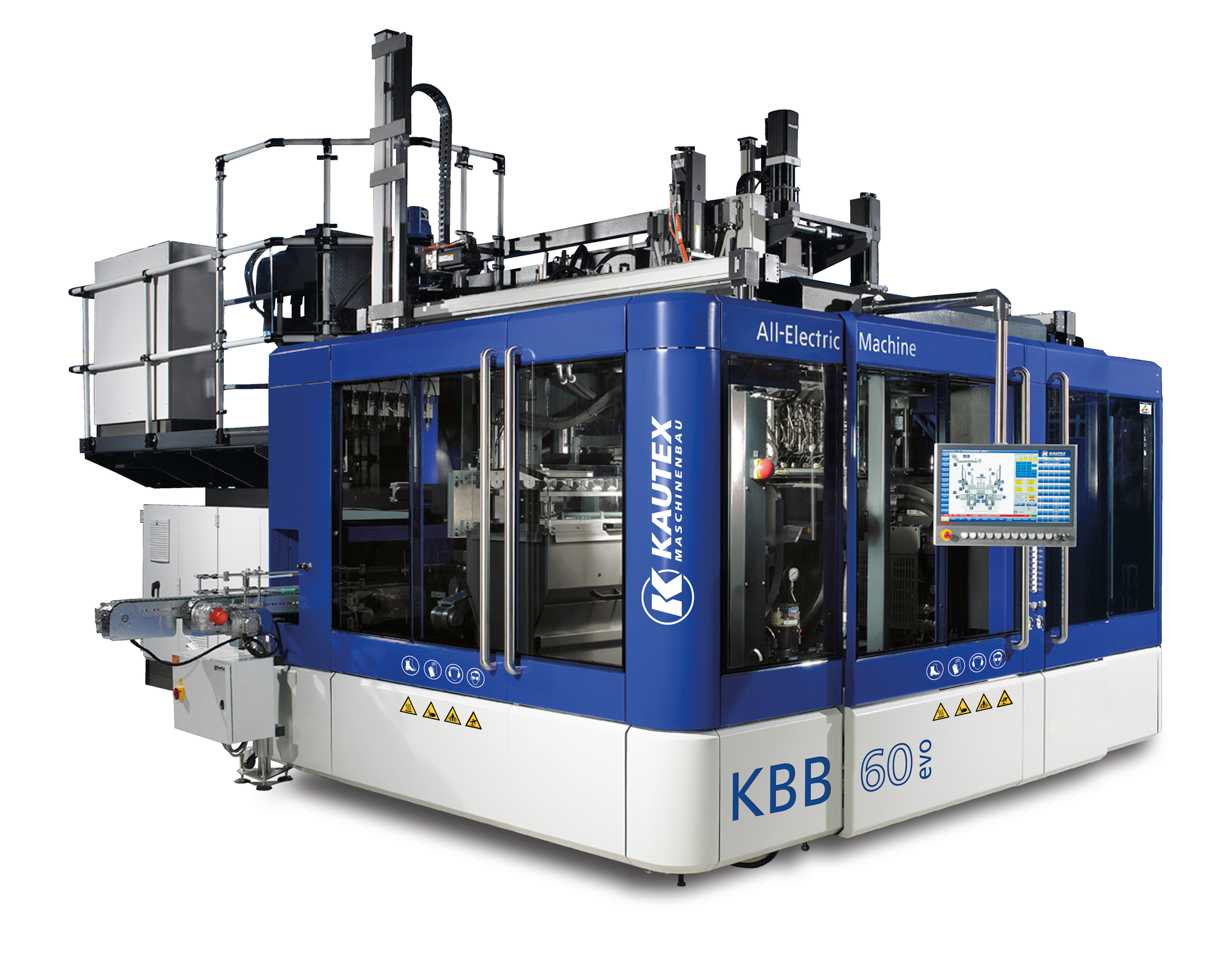 A KBB evo all-electric blow molding machine