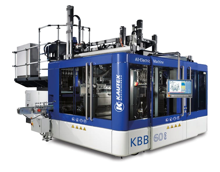 A KBB evo all-electric blow molding machine