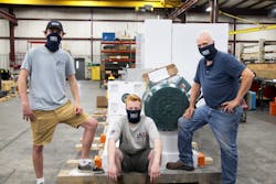 US Extruders has continued production during the COVID-19 pandemic by implementing additional precautions, such as social distancing, deep cleaning and wearing masks. US Extruders has continued production during the COVID-19 pandemic by implementing additional precautions, such as social distancing, deep cleaning and wearing masks.