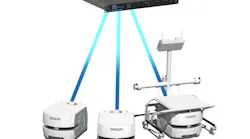 Omron's EM2100 hardware uses its Flow Core software to communicate with the company's LD-series autonomous mobile robots.