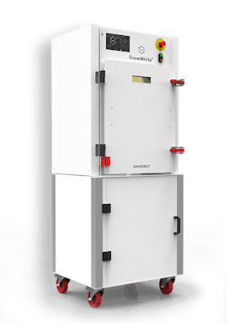 The SnowWhite2, top, can be equipped with an optional module, below, to create the SnowWhite2, for handling inert gases.