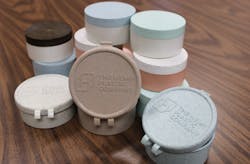 Containers made from Hemp Plastic's resins Containers made from Hemp Plastic's resins