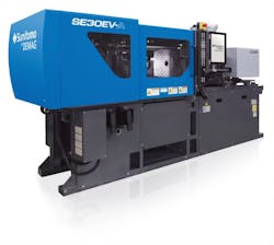 Sumitomo's new 34-ton SE30EV-A boasts a next-generation, fast-response servo controller, the ISC II. Sumitomo's new 34-ton SE30EV-A boasts a next-generation, fast-response servo controller, the ISC II.