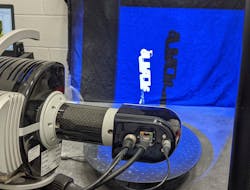 Ferriot&rsquo;s Aicon SmartScan scans an injection molded part using blue-light technology. Blue-light 3-D scanners offer better precision, accuracy and higher-quality outputs than white-light scanners, laser scanners and CMMs.