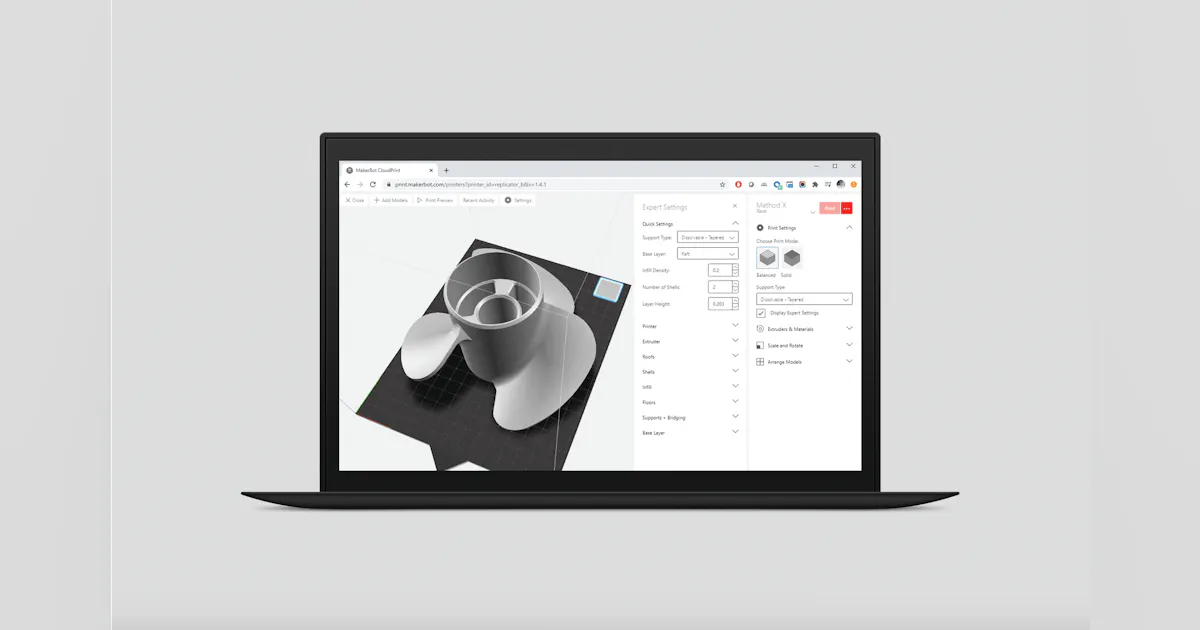 MakerBot software enhances 3-D printer workflow | Plastics Machinery ...