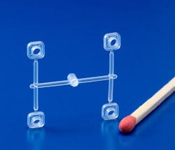 Gating for small parts presents complexities for both molders and mold builders. Gating for small parts presents complexities for both molders and mold builders.