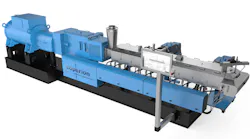 A Coperion ZSK extruder.