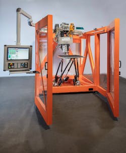 The SEAMHex 3-D printer from Metrom. The SEAMHex 3-D printer from Metrom.