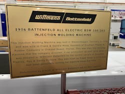 Meticulous maintenance can help users get the most out of their machines. The press honored by this plaque was built in 1956 and was in operation until 2018. Meticulous maintenance can help users get the most out of their machines. The press honored by this plaque was built in 1956 and was in operation until 2018.