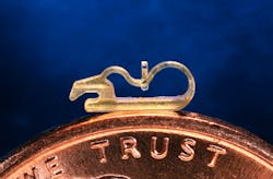 A manufacturer of micro medical components, MTD typically molds parts no bigger than 1 inch by 1 inch. A manufacturer of micro medical components, MTD typically molds parts no bigger than 1 inch by 1 inch.