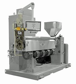 The AutoGrip clamp, shown on the left, can be retrofitted to American Kuhne and competitors' extruders. The AutoGrip clamp, shown on the left, can be retrofitted to American Kuhne and competitors' extruders.