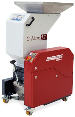 The Wittmann Battenfeld G-Max 13 granulator. The Wittmann Battenfeld G-Max 13 granulator.