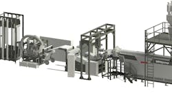 This Gneuss tray-to-tray recycling sheet line includes an MRSjump extruder.