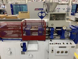 This recently retired 1956 Battenfeld press is still in working order. This recently retired 1956 Battenfeld press is still in working order.