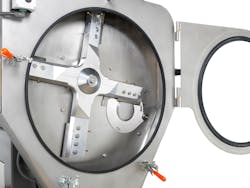 A new configuration of Buss' Compeo compounders is designed to limit shear and the buildup of hydrochloric acid in the processing of PVC. A new configuration of Buss' Compeo compounders is designed to limit shear and the buildup of hydrochloric acid in the processing of PVC.