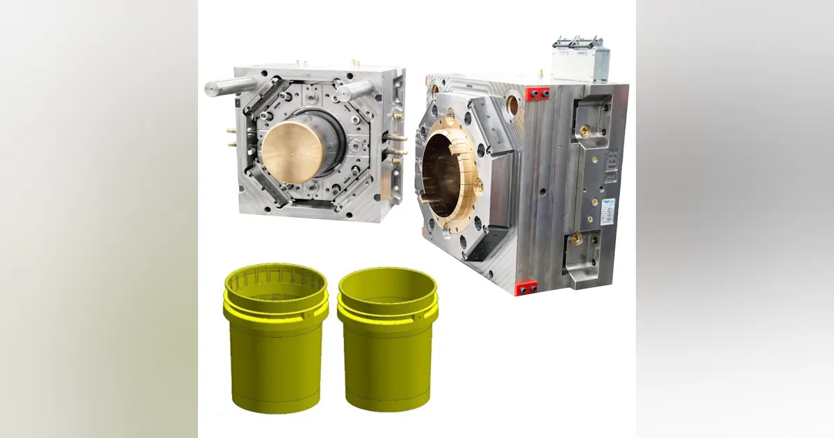 Stackteck StackTeck cleans up with molds for thin-walled buckets | Plastics ...