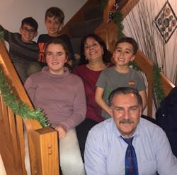 Steve Petrakis, who is retiring in June, enjoys spending time with his family, fishing and boating on a lake outside his home. Shown on the row above him at Christmas 2019 are his grandchildren, Emma and Camden; his wife, Jane; and from left to right, on the top row, grandsons, Nathan and Lincoln. Steve Petrakis, who is retiring in June, enjoys spending time with his family, fishing and boating on a lake outside his home. Shown on the row above him at Christmas 2019 are his grandchildren, Emma and Camden; his wife, Jane; and from left to right, on the top row, grandsons, Nathan and Lincoln.