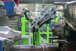 Engel machinery is used to produce vehicle headlight lenses. Engel machinery is used to produce vehicle headlight lenses.