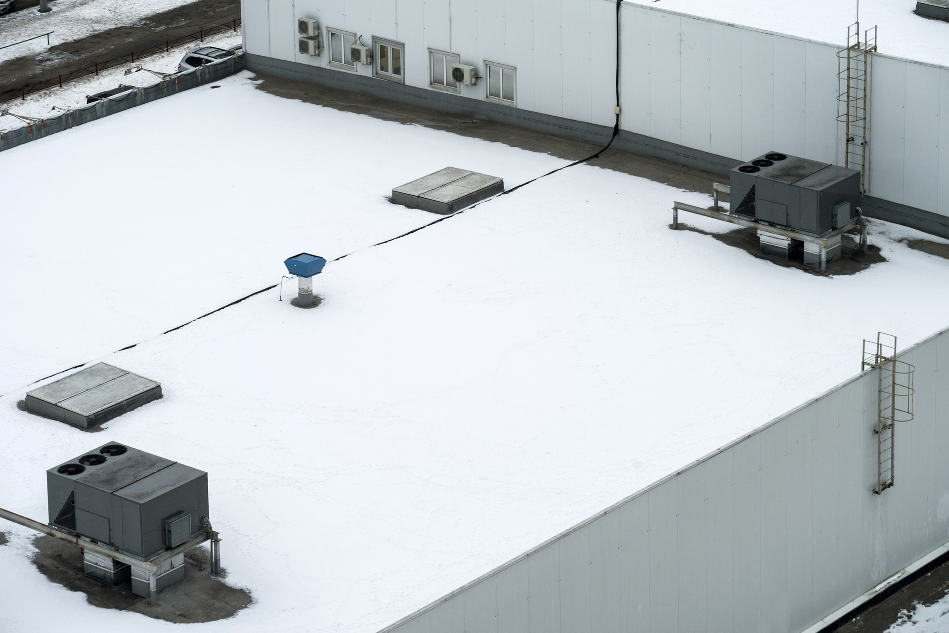 Have a plan for removing snow from your facility's roof to avoid leaks or a disastrous collapse.